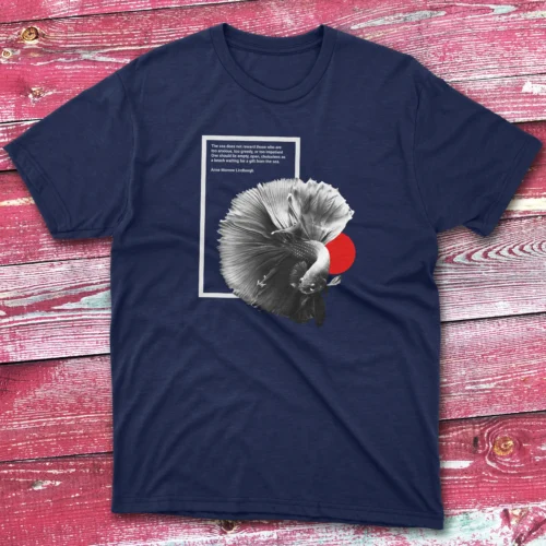 Modern Design Fishing navy Fishing T-shirt