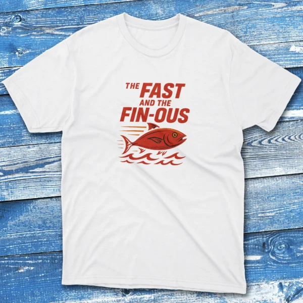 The fast and the fin ous white Anglers T-shirts The fast and the fin ous white Anglers T-shirts