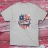American Fisherman Boat grey sport Anglers T-shirts