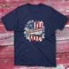 American Fisherman Boat navy Fishermen T-shirt