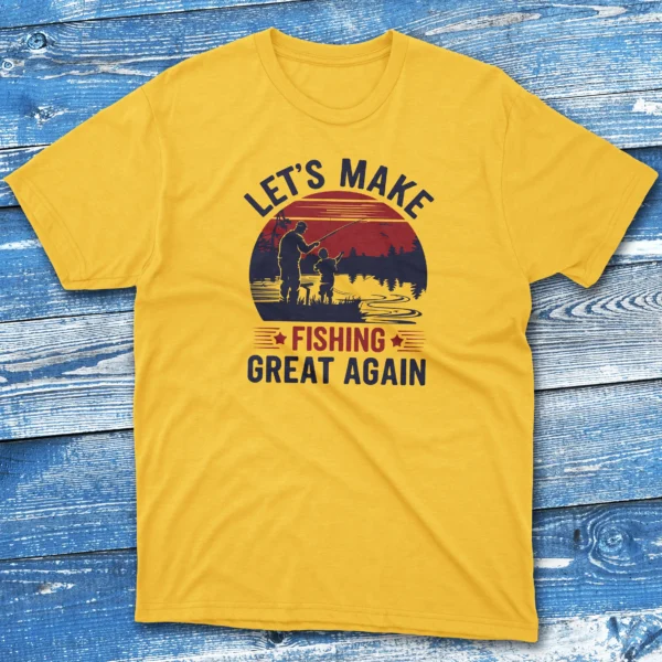 Let's make fishing great again daisy Fishing T-shirt