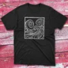 Waves Illustration black Fisherman Tee