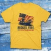 rugged, free, and fishing the american way daisy Fishermen T-shirt