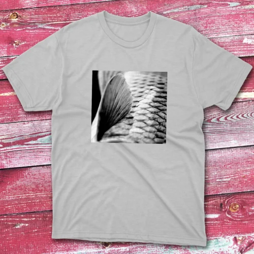 Close Up Fish grey Fishing T-shirt