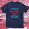 Endore the ocean navy Fishermen T-shirt