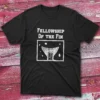 Fellowship of the fin Black Anglers T-shirts
