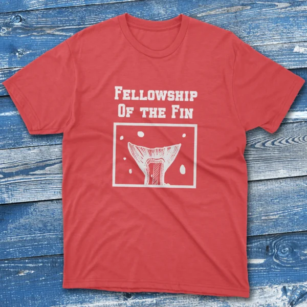 Fellowship of the fin Red Fishermen T-shirt