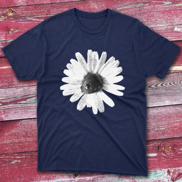 Fish Flower navy Fishermen T-shirt