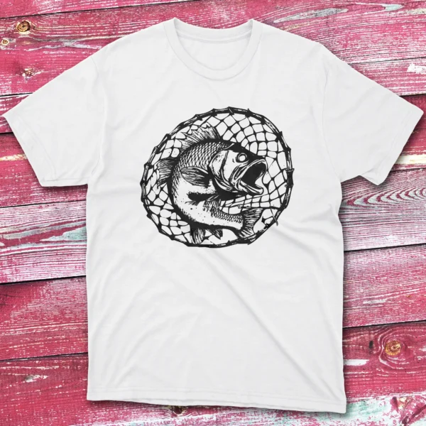 Fishing Net white Fishermen T-shirt