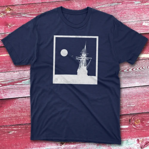 Ocean Adventures navy Fisherman Tee