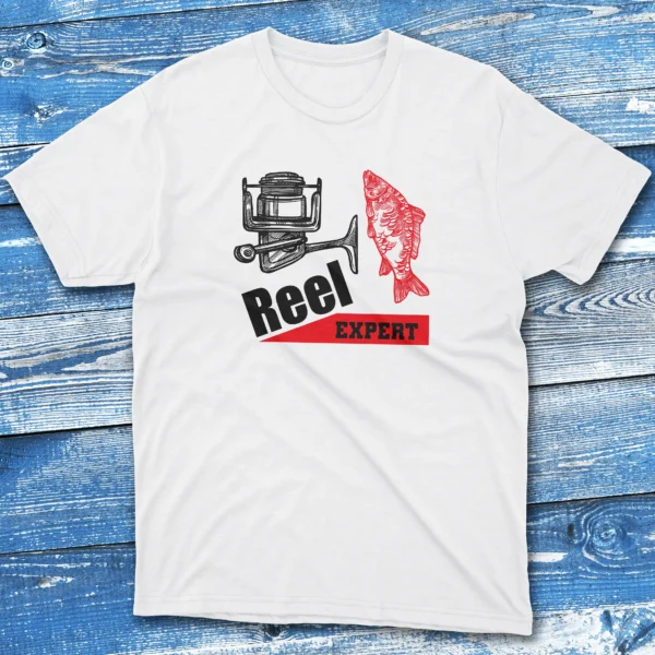 Reel expert white Anglers T-shirts