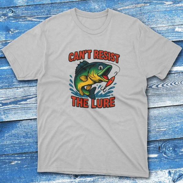 can't resist the lure grey Fishing T-shirt