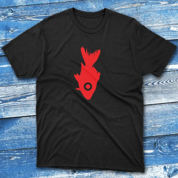 surreal fish black Fishermen T-shirt
