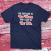 the fish said to the worm and i sad to the fish navy Fishermen T-shirt