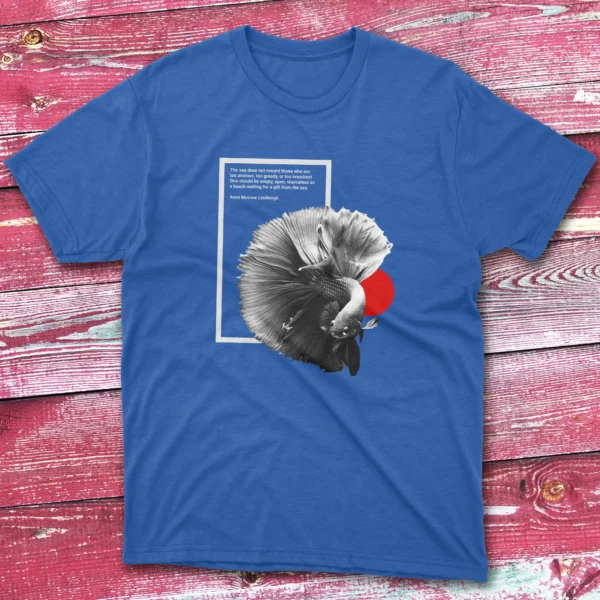 the sea does not reward those who are too anxious royal Anglers T-shirts