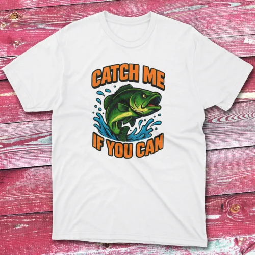 Catch me if you can white Anglers T-shirts