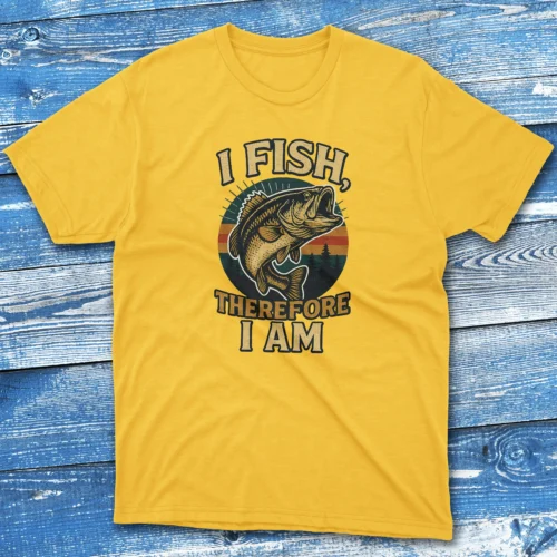 I fish therefore i am daisy Anglers T-shirts I fish therefore i am daisy Anglers T-shirts