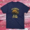 fellowship of the fin navy Fisherman Tee