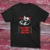 Black T-shirt: Black T-shirt with You can't handle the fish text