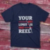 T-shirt with the phrase You can Be cold like ice, Until You Ice fishing in bold white font, available in black, navy, red, and royal blue.