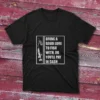 Black T-shirt with Bring a Good Lure to Fish With, or You'll Pay in Cash - 2025 design