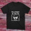 Black T-shirt with Fellowship of the Fin - 2025 design