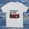 White T-shirt showcasing Fisherman the Reel Hero - 2025 design