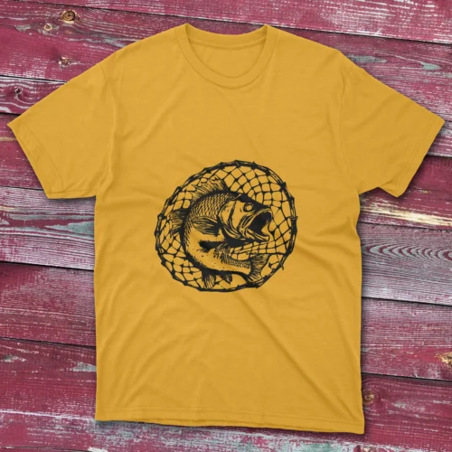 Daisy yellow T-shirt featuring Fishing the original net work - 2025 graphic