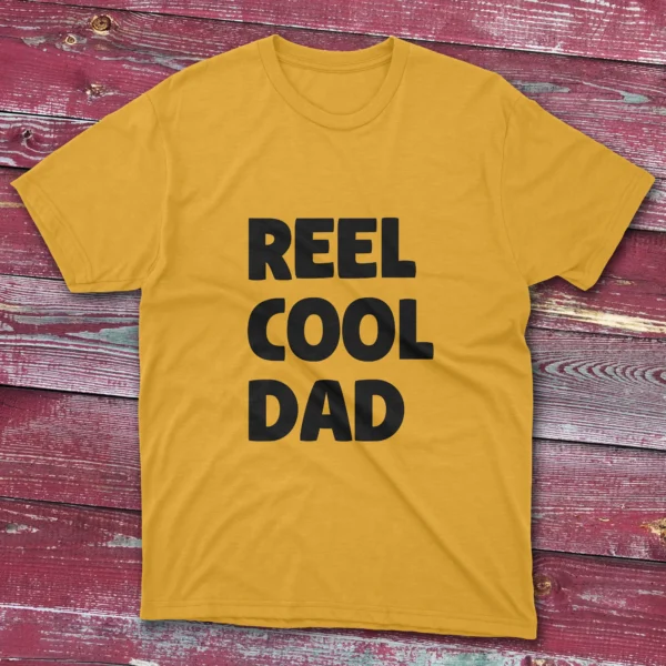 Daisy yellow T-shirt featuring Reel Cool Dad - 2025