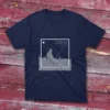 Navy blue T-shirt with the sea does not reward those who are too anxious text