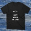 Black T-shirt with Can't Resist the Lure - 2025 design