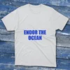 White T-shirt showcasing Endore the Ocean - 2025 design